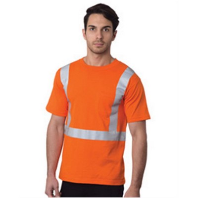 Bayside Unisex USA-Made High Visibility Pocket T-Shirt - 3771
