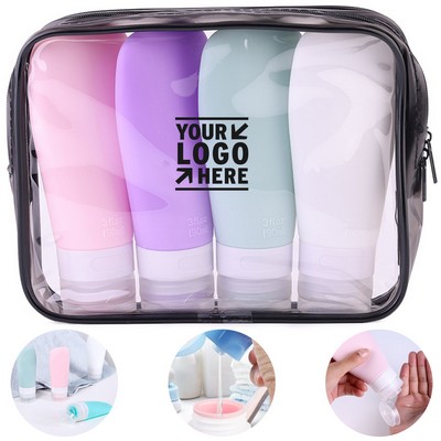 Portable Silicone Travel Bottle Set