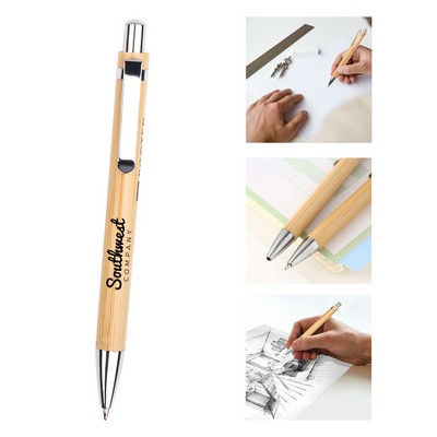 2-in-1 Wooden Ballpoint Pen
