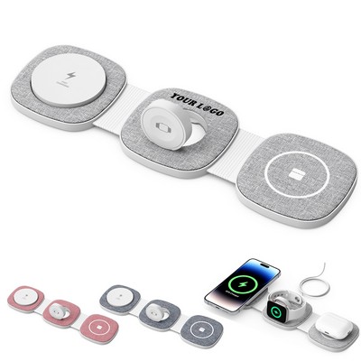 3" 1 For Multiple Devices Foldable Wireless Charging