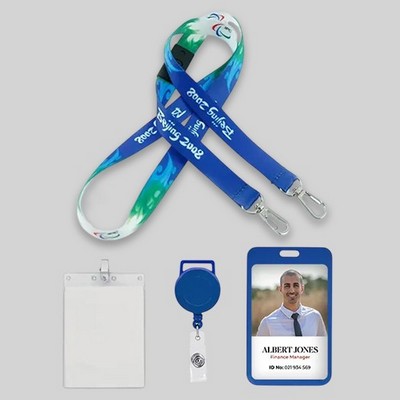 Custom Full Color Heat Transfer Lanyards - 3/4"