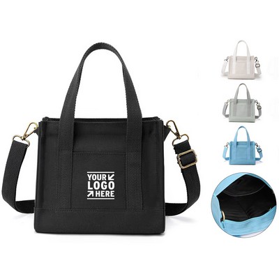 Compact Canvas Crossbody Purse