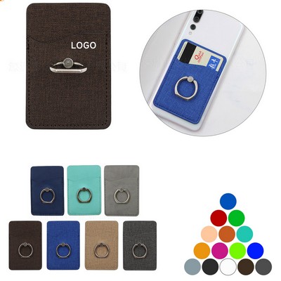 Card Holder With Ring Stand