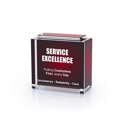 Stackable Clear Acrylic Block - Middle