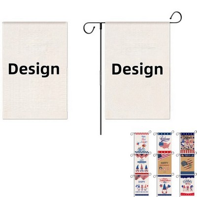 Single Reverse Printed Garden Banner For Outdoor Yard Home Decoration