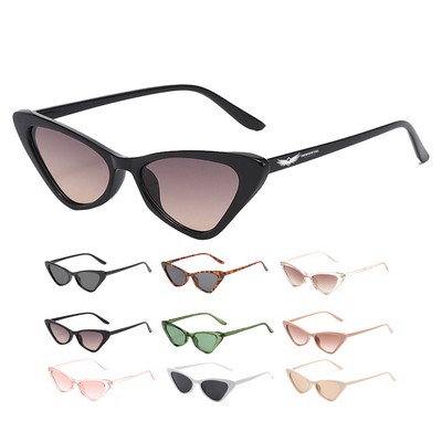 Custom Logo UV400 Cat Eye Sunglasses