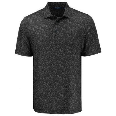 Cutter and Buck Pike Epic Confidence Lattice Print Recycled Polo Men's Big and Tall