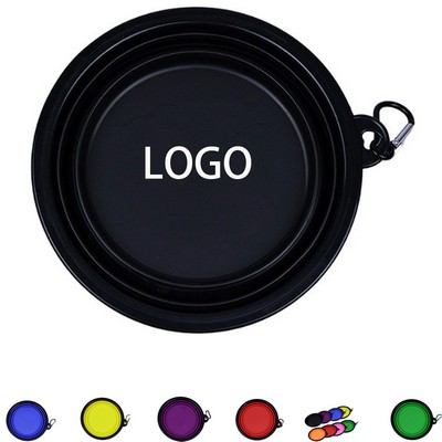 Professional 12oz Collapsible TPE Silicone Portable Folding Pet Bowl