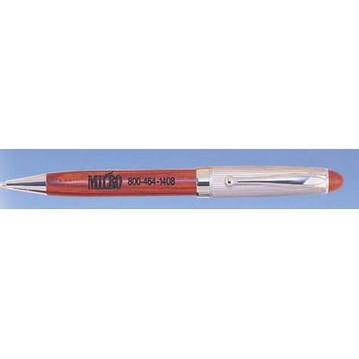 Select Rosewood Ballpoint Pen w/Chrome Metal