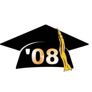 Graduation Cap Executive Magnet w/ Full Magnetic Back (4 Square Inch)