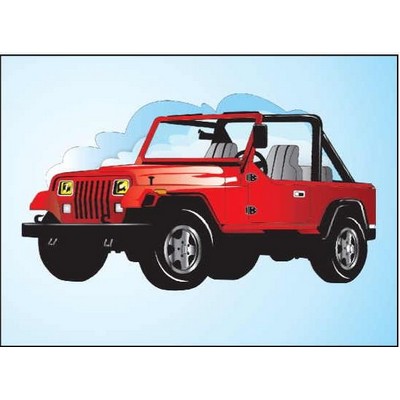 SUV 2 Rectangle Badge w/ Bar Pin (2 1/2"x3 1/2")