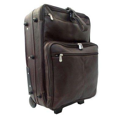 22" Leather Wheeled Traveler