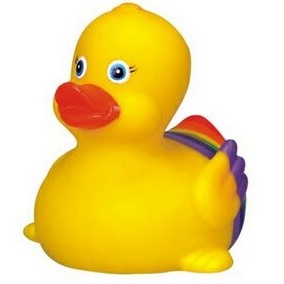 Rubber Rainbow Tail Duck©