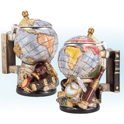 Old World Globe Stein Mug