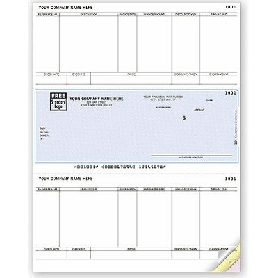 Laser OCR Accounts Payable Checks (2 Part)