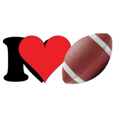 I Love Football Maxi Magnet (3 Square Inch)