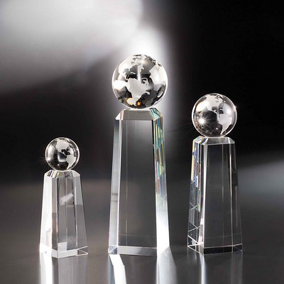 14" Discovery Crystal Globe Award