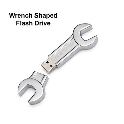 Wrench Shaped Flash Drive - 1 GB Memory