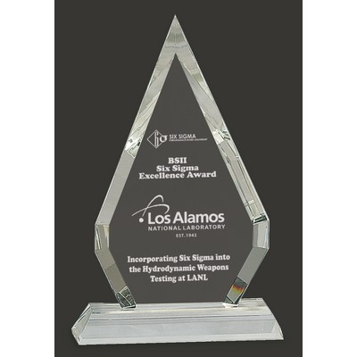 Classic Diamond Crystal Award S - 8 1/2'' H