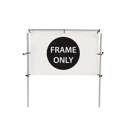 8'W x 5'H In-Ground Banner Hardware - Single Banner