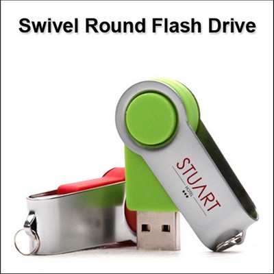 Swivel Round Flash Drive - 512MB Memory