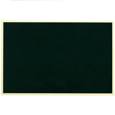 Black Screened Plate w/Gold Border & Adhesive Back (3" x 5")