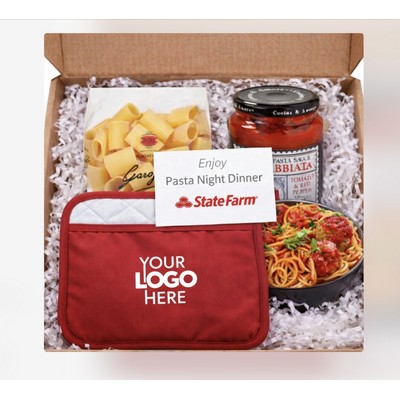 Italian Pasta Night Gift Box with Custom Logo Potholder