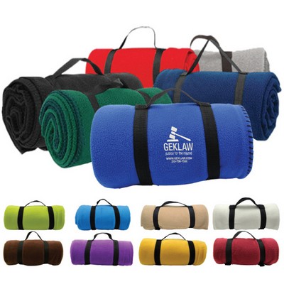Classic Polar Fleece Blanket w/Embroidery Included