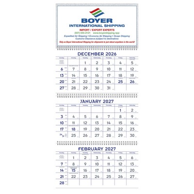Triumph® Calendars 3-Month Planner (4-Sheet)