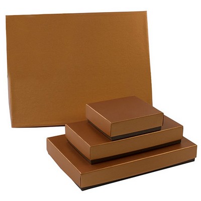 Caramel & Dark Chocolate 2 Tone Candy Box (10 1/2"x8 1/8"x1 1/8")