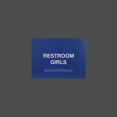 Plastic ADA Wall Sign (4"x8")