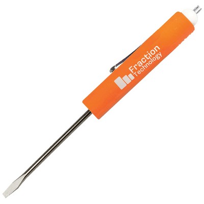 Jumbo Pocket Screwdriver 1/8" Flat Tip Blade + Magnet Top