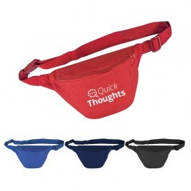 Hipster 600 Denier Polyester One Zipper Pocket Fanny Pack