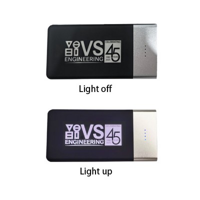 4000mah Custom Power Bank Light Up Charger