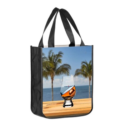 Recycled PET Laminated Non Woven Tote Bag w/Full Color Printing (9"x11")