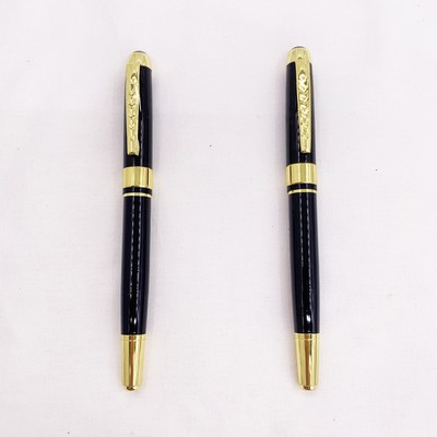 Metal Ballpoint Pen With Metal Cap