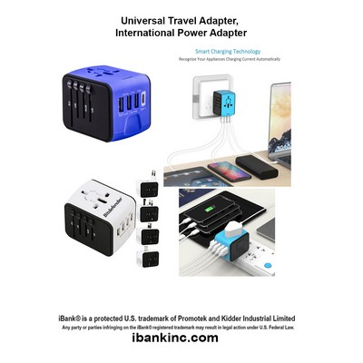 iBank ® World Travel Adapter for 150 countries