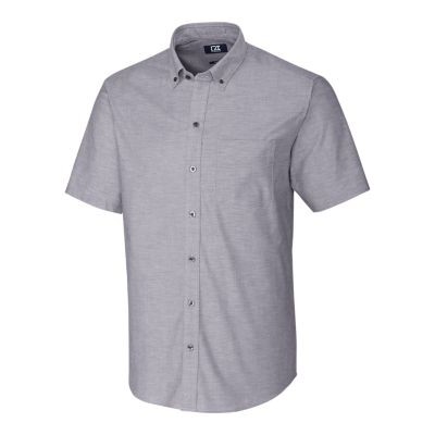 Cutter & Buck Stretch Oxford Mens Big and Tall Short Sleeve Dress Shirt