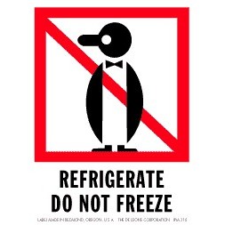 Refrigerate Do Not Freeze, Paper Labels - 4" x 6"