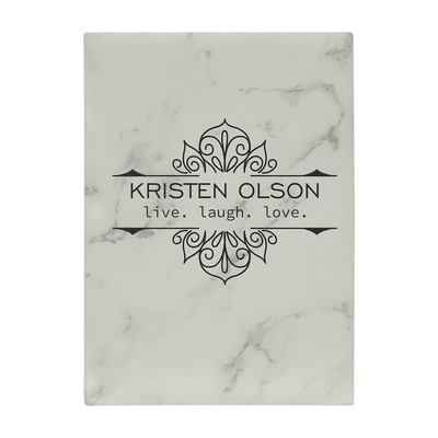 7" x 9¾" Marble Leatherette Journal