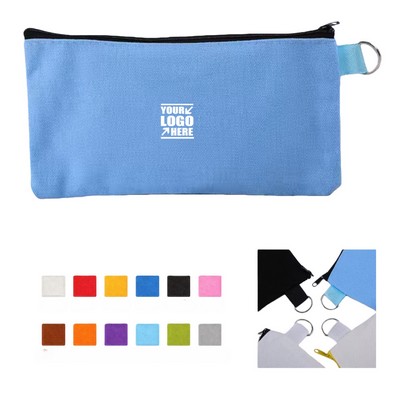 Canvas Pencil Case With Zipper