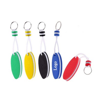 Oval Shaped EVA Floatable Key Chain