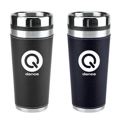 Leatherette Tumbler - 16 Oz.