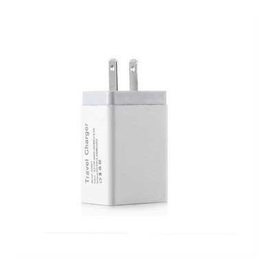 Dual Port USB Wall Plug Charger (2.76" x 1.46" x 1.02")