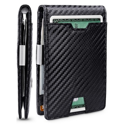 Slim RFID Wallet w/ Money Clip