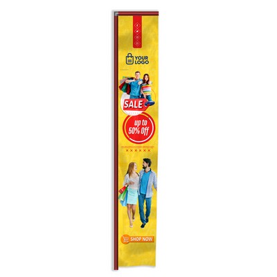 12'X22" Nylon Digital Standard Tower Flags