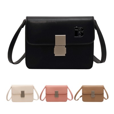 Women's Compact PU Leather Crossbody Bag