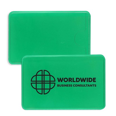 Translucent Vinyl Side Opening Card Holder