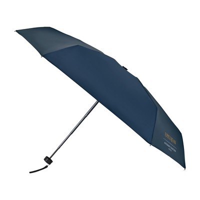 Elements 39" Recycled rPET Manual Mini Folding Umbrella - Navy