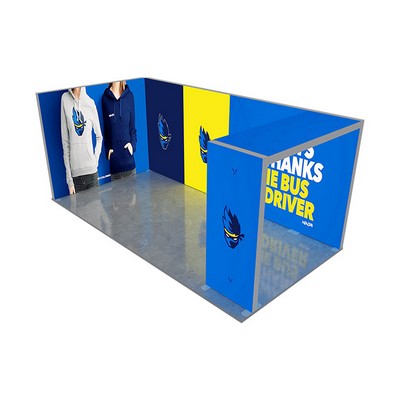 20' Backlit Trade Show Display - Design 1 (Double Sided)